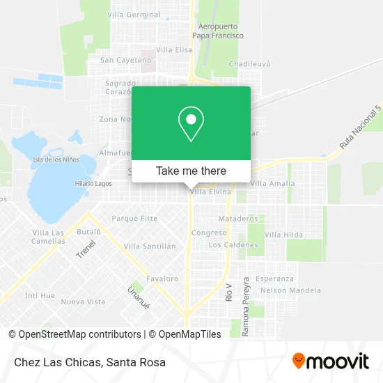 Chez Las Chicas map