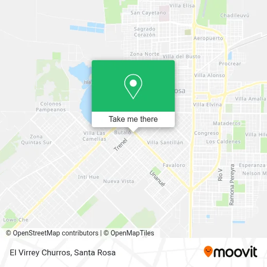 El Virrey Churros map