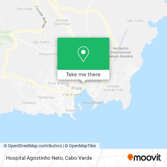 Hospital Agostinho Neto mapa