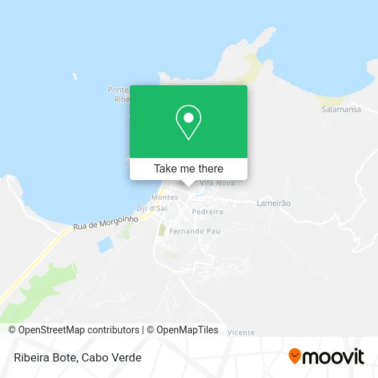 Ribeira Bote map