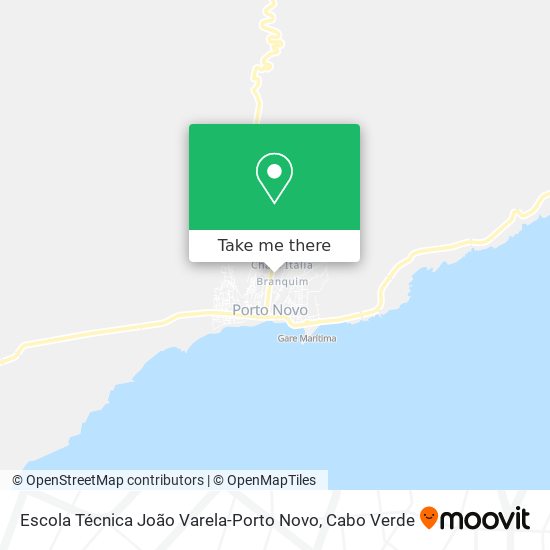 Escola Técnica João Varela-Porto Novo mapa