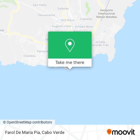 Farol De María Pia mapa