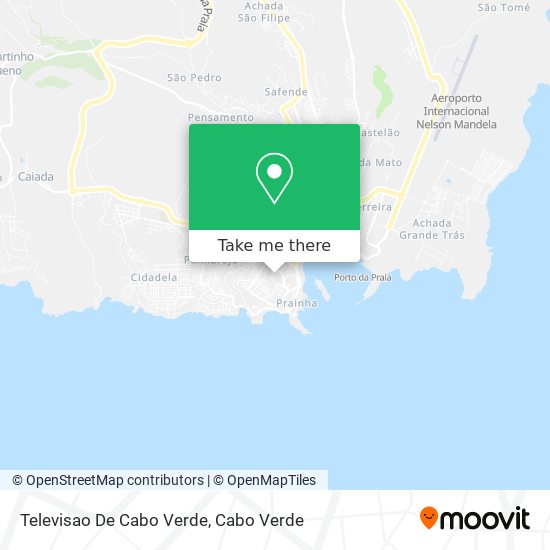 Televisao De Cabo Verde mapa