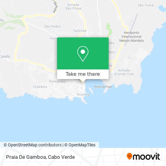 Praia De Gamboa mapa
