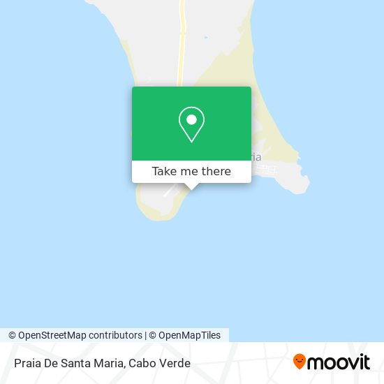 Praia De Santa Maria mapa