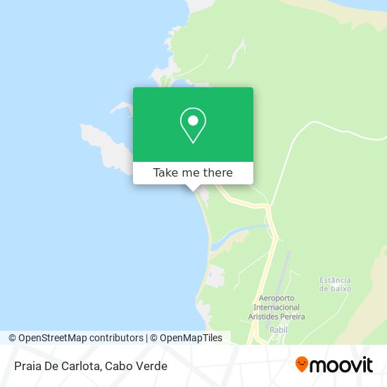 Praia De Carlota mapa