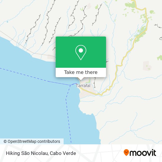 Hiking São Nicolau mapa