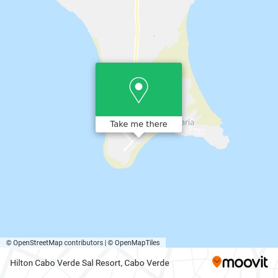 Hilton Cabo Verde Sal Resort mapa