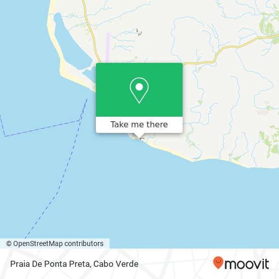 Praia De Ponta Preta mapa