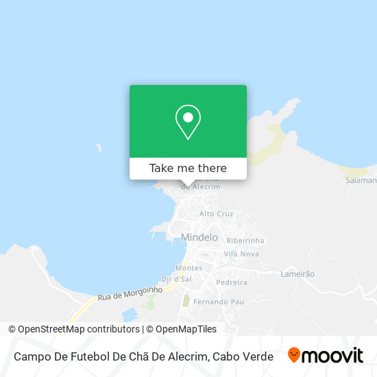 Campo De Futebol De Chã De Alecrim mapa