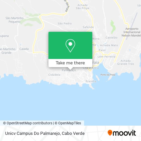 Unicv Campus Do Palmarejo mapa