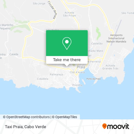 Taxi Praia mapa
