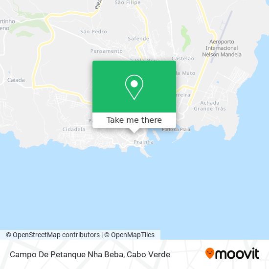 Campo De Petanque Nha Beba mapa