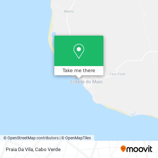 Praia Da Vila mapa