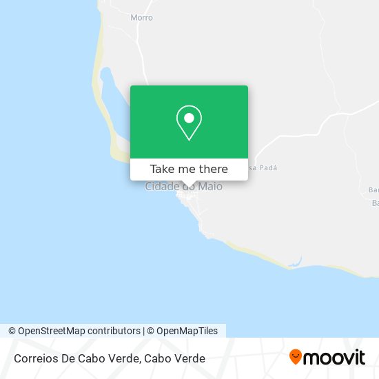 Correios De Cabo Verde mapa