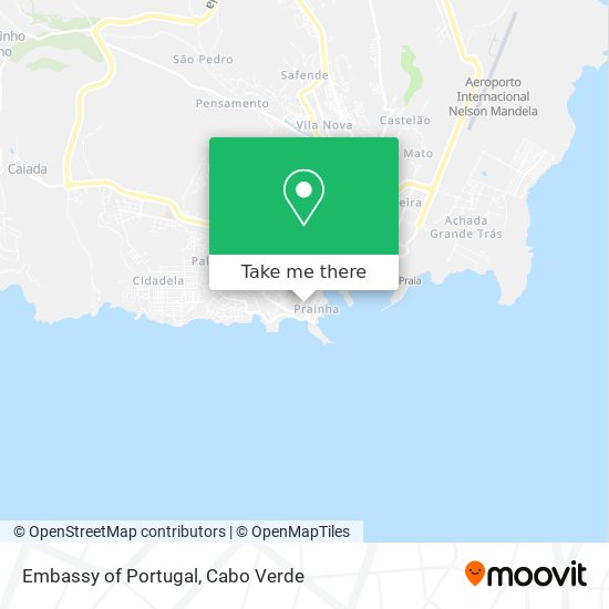 Embassy of Portugal map