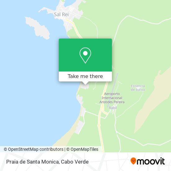 Praia de Santa Monica mapa