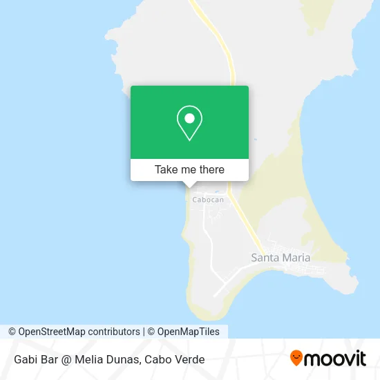 Gabi Bar @ Melia Dunas map