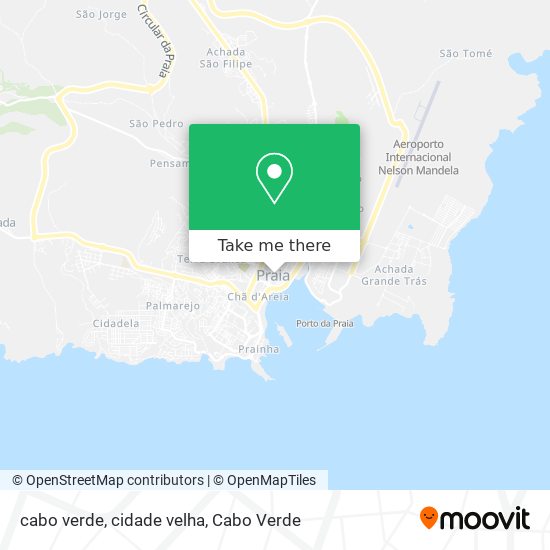 cabo verde, cidade velha plan