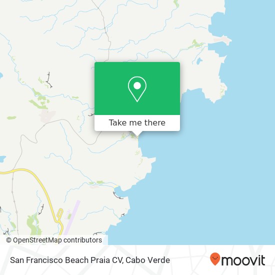 San Francisco Beach Praia CV mapa