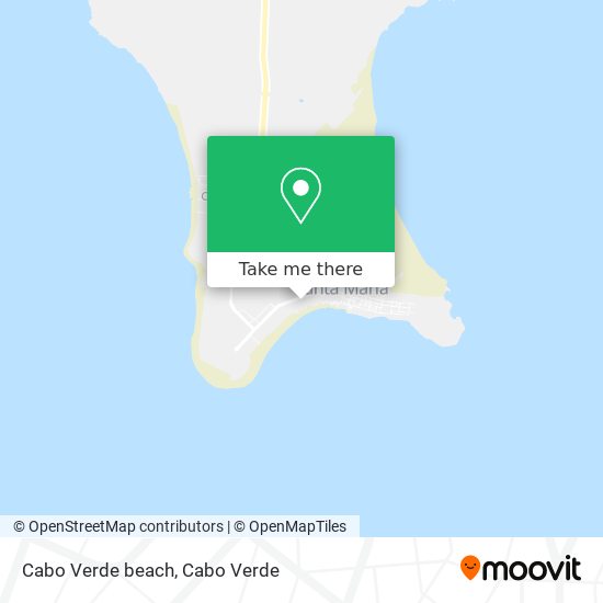 Cabo Verde beach mapa