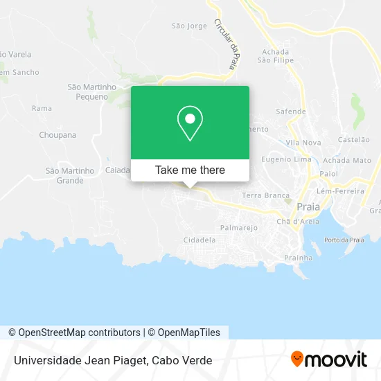 Universidade Jean Piaget map