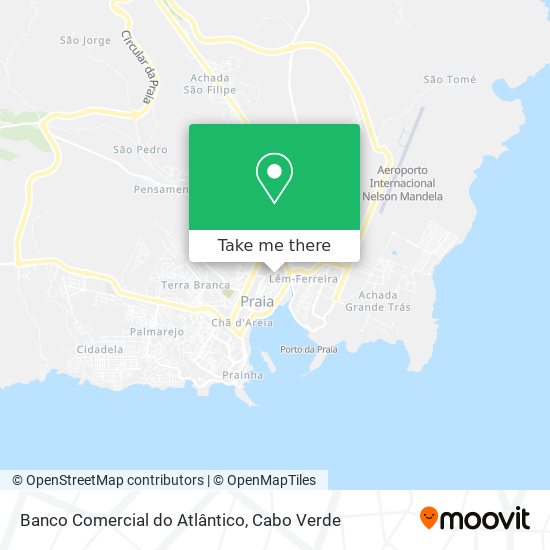 Banco Comercial do Atlântico mapa