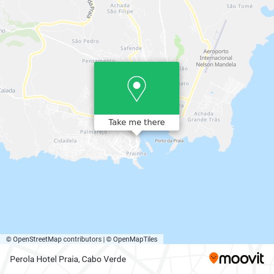 Perola Hotel Praia map