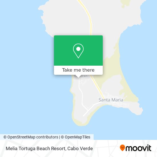 Melia Tortuga Beach Resort map