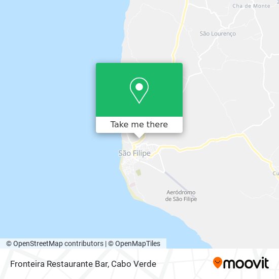 Fronteira Restaurante Bar plan