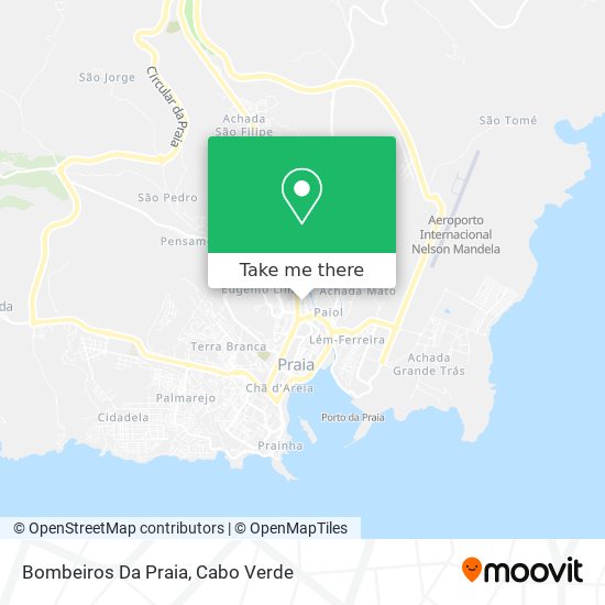 Bombeiros Da Praia map