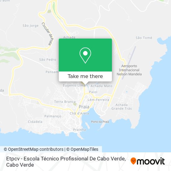 Etpcv - Escola Técnico Profissional De Cabo Verde mapa