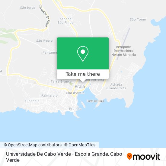 Universidade De Cabo Verde - Escola Grande mapa