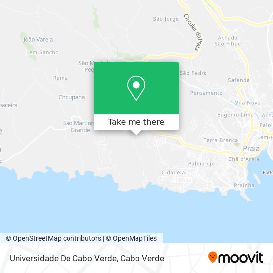 Universidade De Cabo Verde map