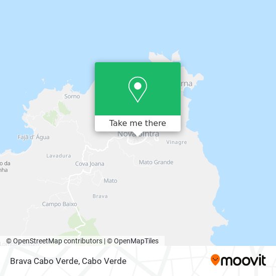 Brava Cabo Verde map
