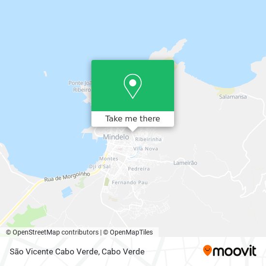 São Vicente Cabo Verde map