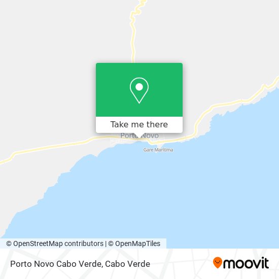 Porto Novo Cabo Verde map