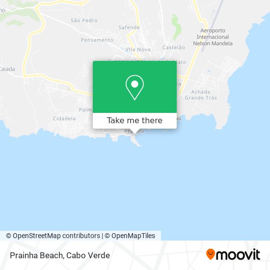 Prainha Beach map