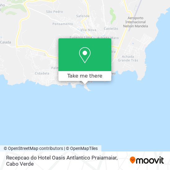 Recepcao do Hotel Oasis Antlantico Praiamaiar mapa