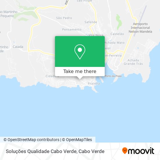 Soluções Qualidade Cabo Verde mapa