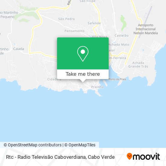 Rtc - Radio Televisão Caboverdiana mapa