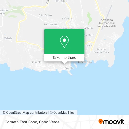 Cometa Fast Food map