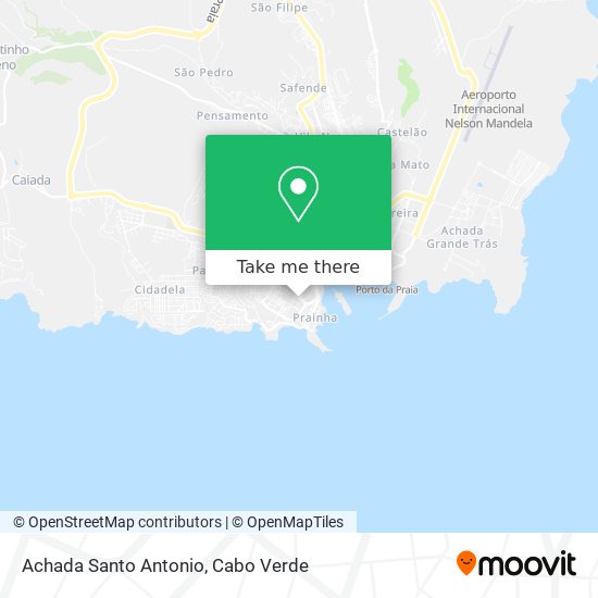 Achada Santo Antonio map