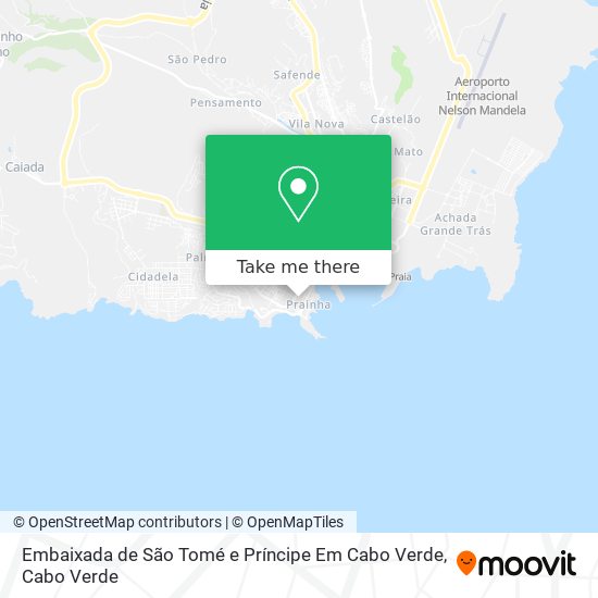 Embaixada de São Tomé e Príncipe Em Cabo Verde mapa