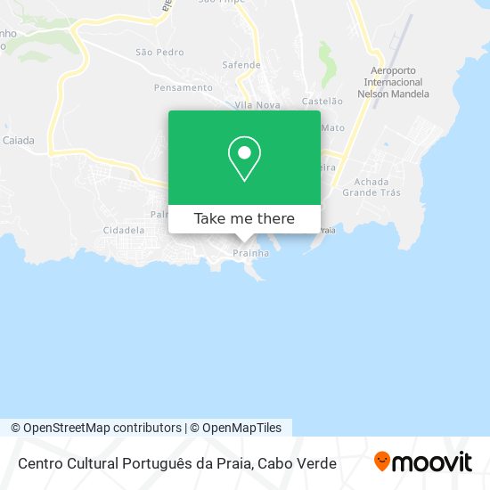 Centro Cultural Português da Praia mapa