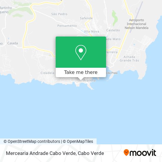 Mercearia Andrade Cabo Verde mapa