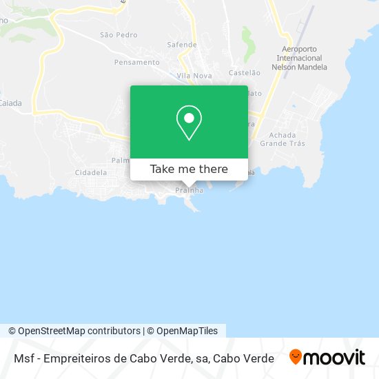 Msf - Empreiteiros de Cabo Verde, sa map