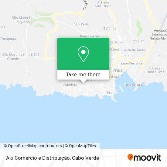 Aki Comércio e Distribuiçâo map