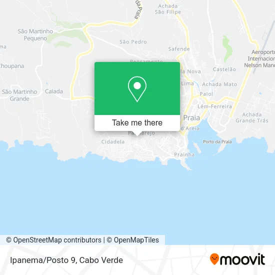 Ipanema/Posto 9 map