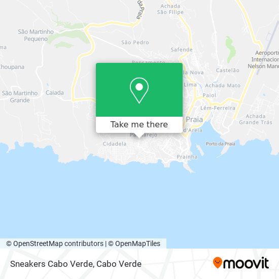 Sneakers Cabo Verde map